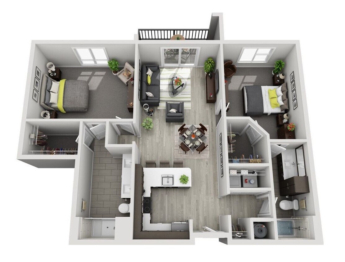 Floor Plan - D3 (2BR)