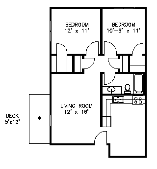 2BR/1BA - Remodeled Jr One Bedroom Furnished