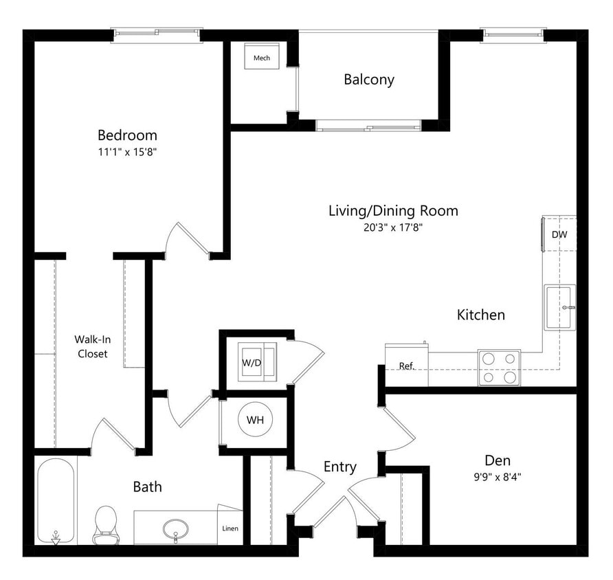 Floor Plan - Bostwick with Den