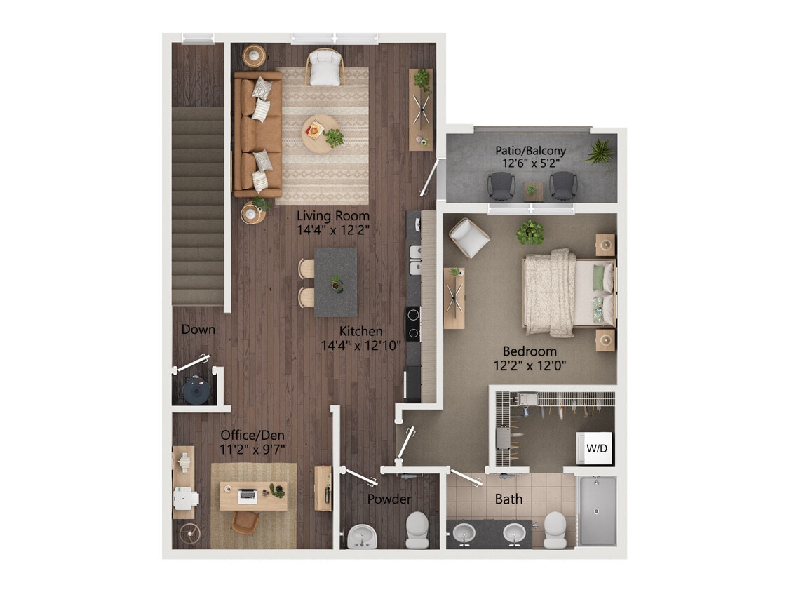 B1 floor plan The Landing at Savannah West - B1