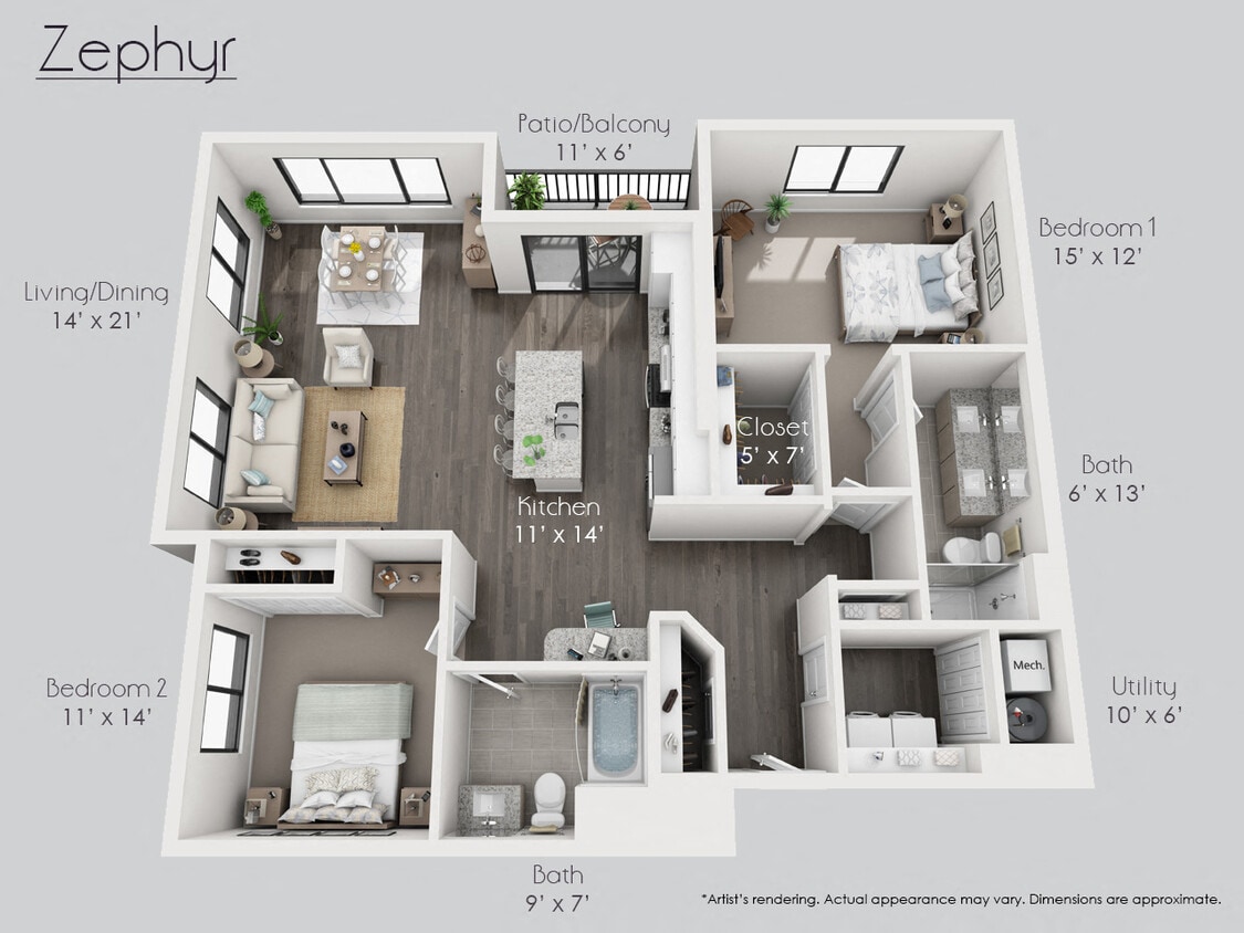 Floor Plan - The Zephyr
