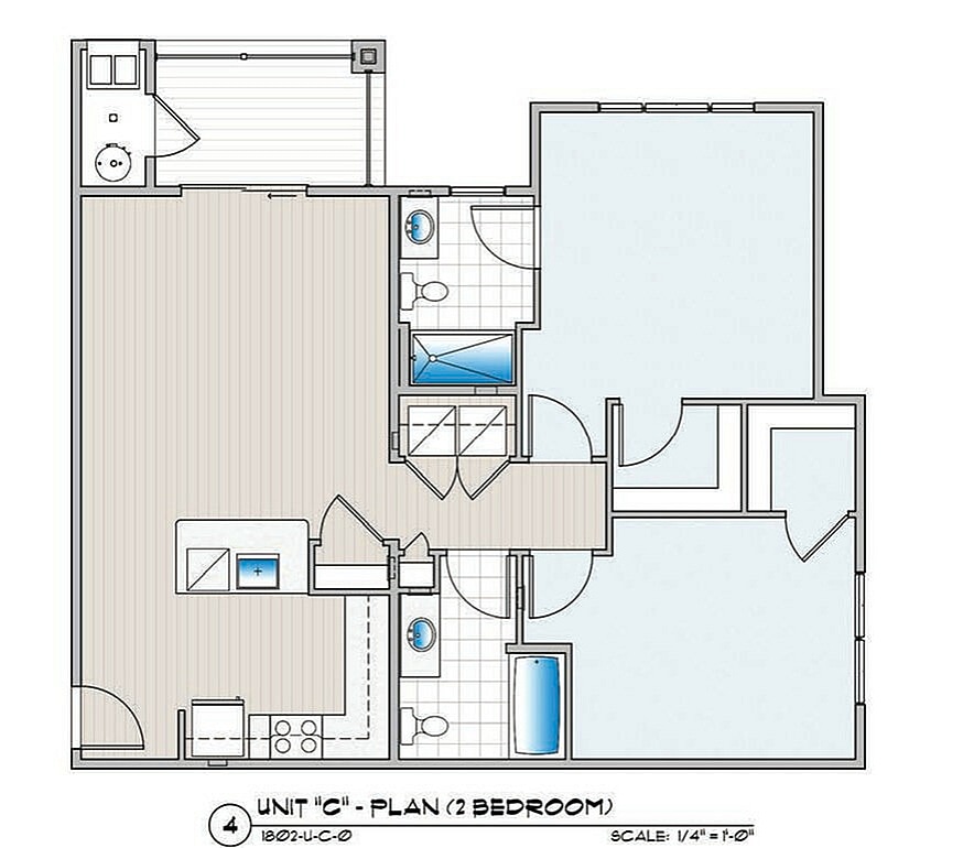 3 Bedroom Apartment - 3 Bed x 2 Bath 2nd and 3rd