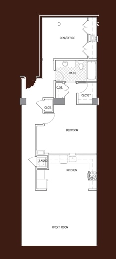 B5 - 1 Bed Den 1 Bath