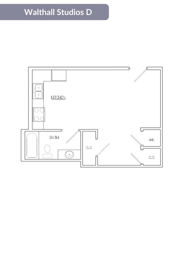 Floor Plan - Walthall Studio D