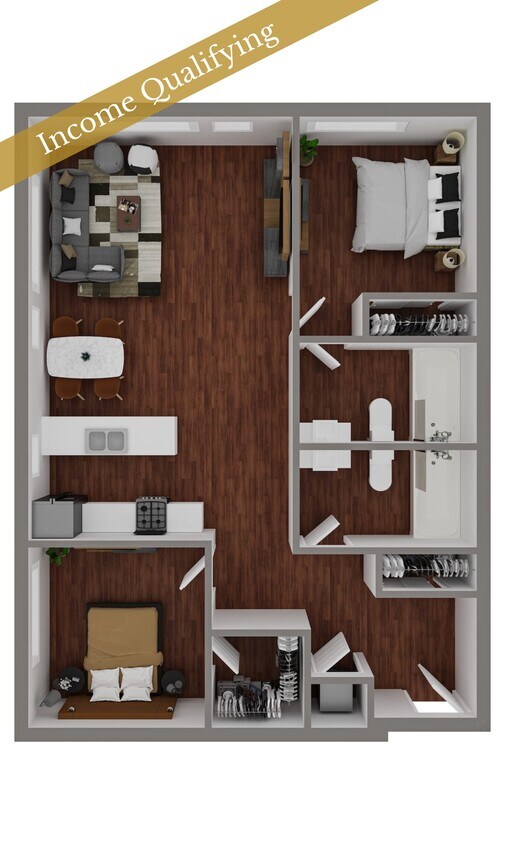 Floor Plan - 2 Bed/2 Bath MFTE-F11