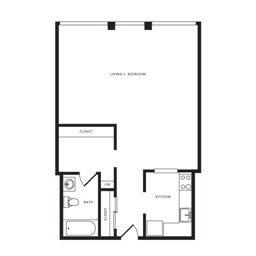 Floor Plan - Studio-S06 Classic