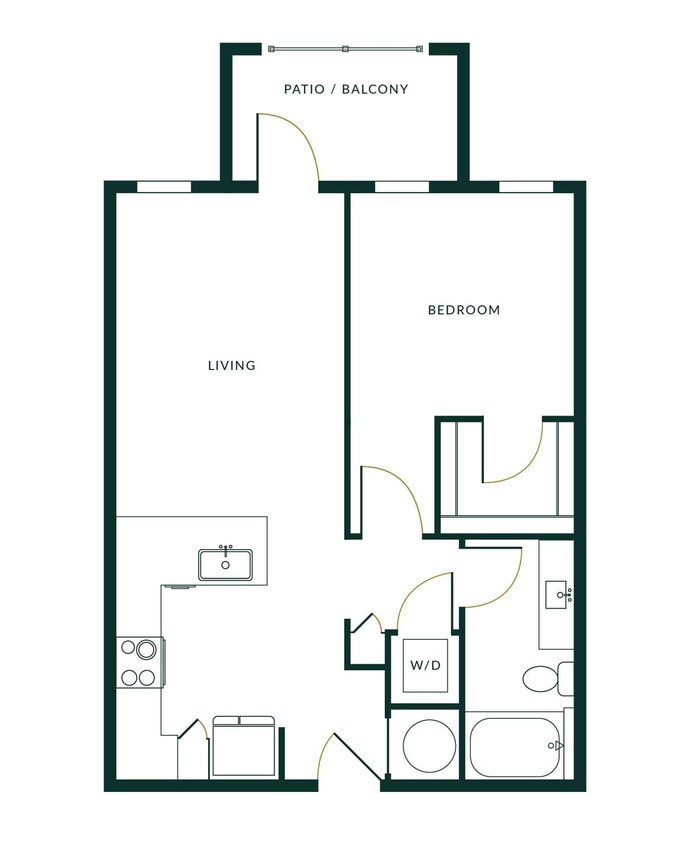A1J floor plan The Hartley at Blue Hill - A1J