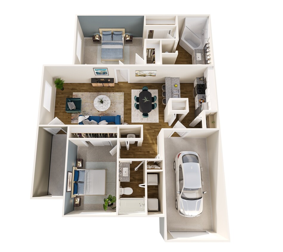 Floor Plan - The Cypress w/ Garage