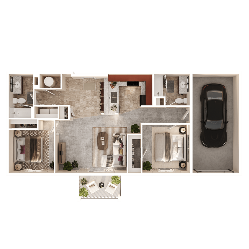 Floor Plan - Elk Attached Garage