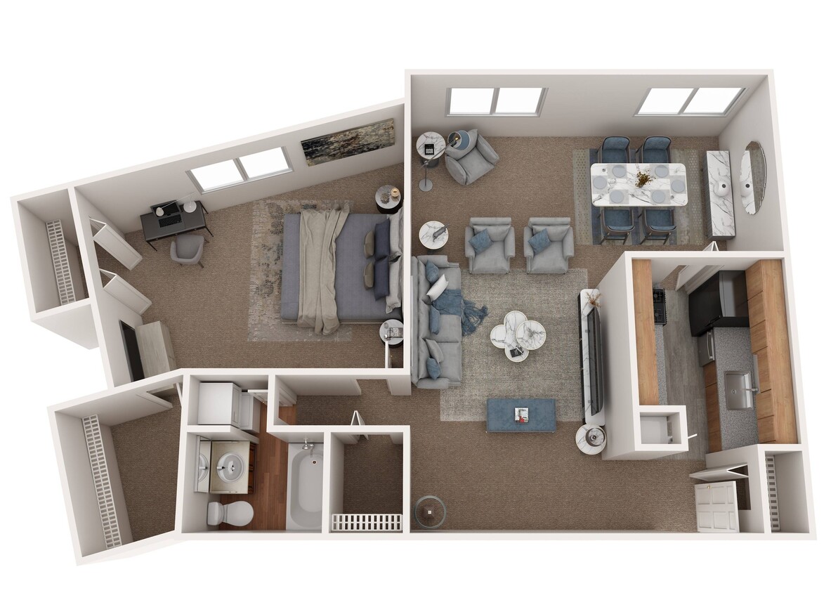 Lafayette Plaza One Bedroom - LP 1 Bed 1 Bath