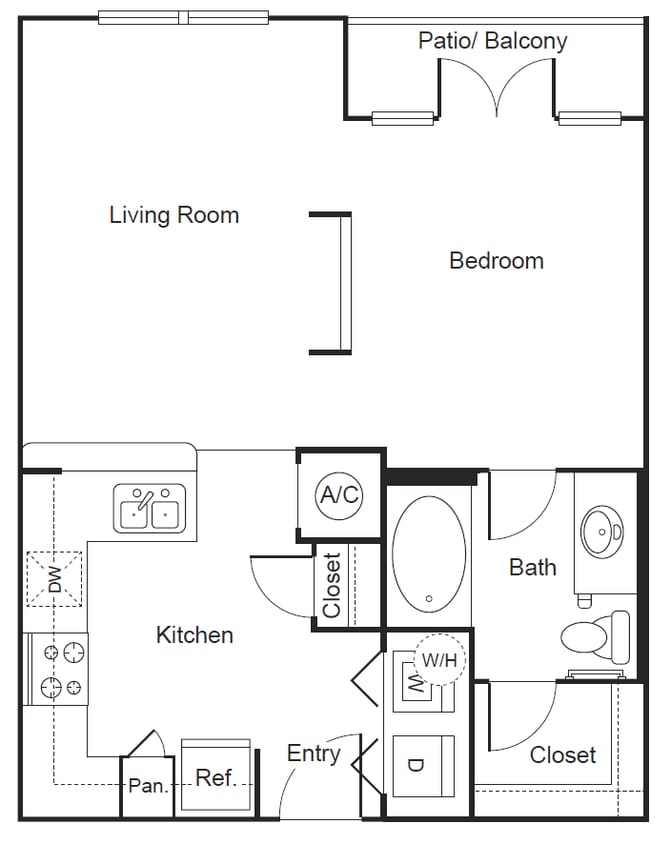 Floor Plan - A1 - Studio