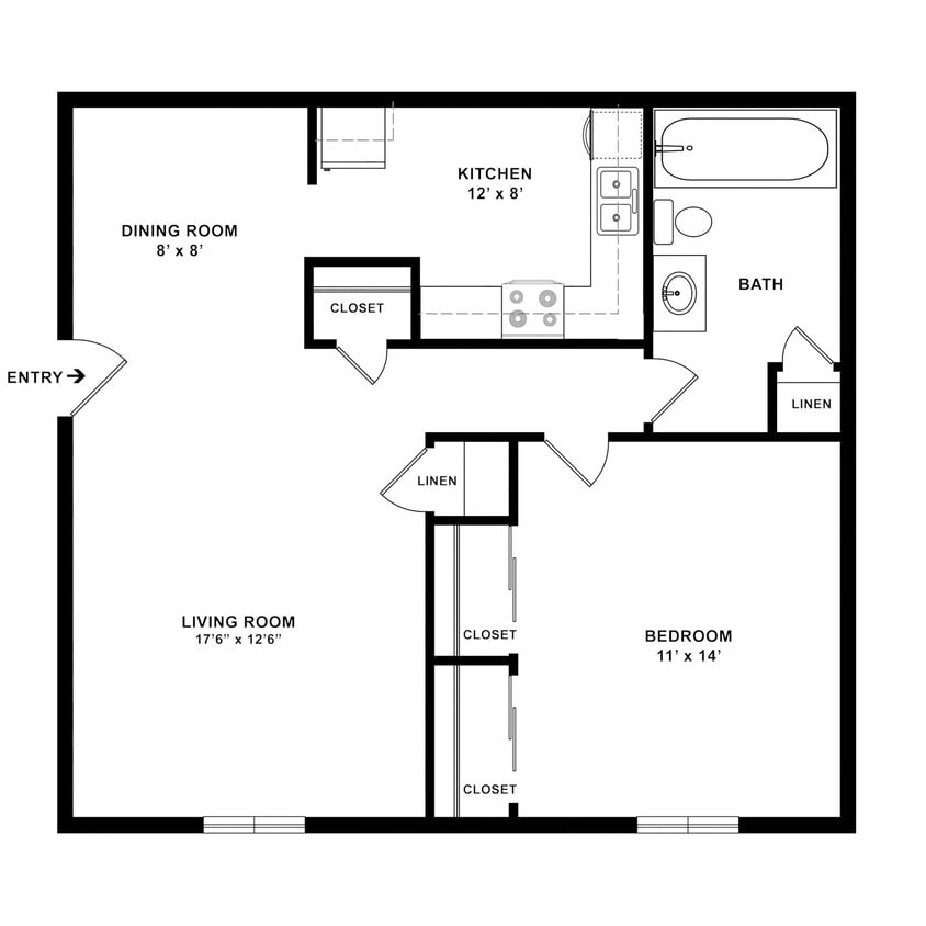 Floor Plan - Burgundy