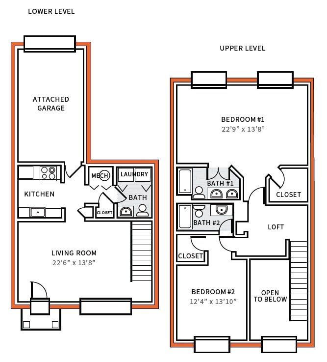 Floor Plan - Wharton w/Garage
