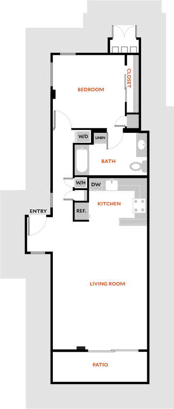 Floor Plan - Plan 1BR