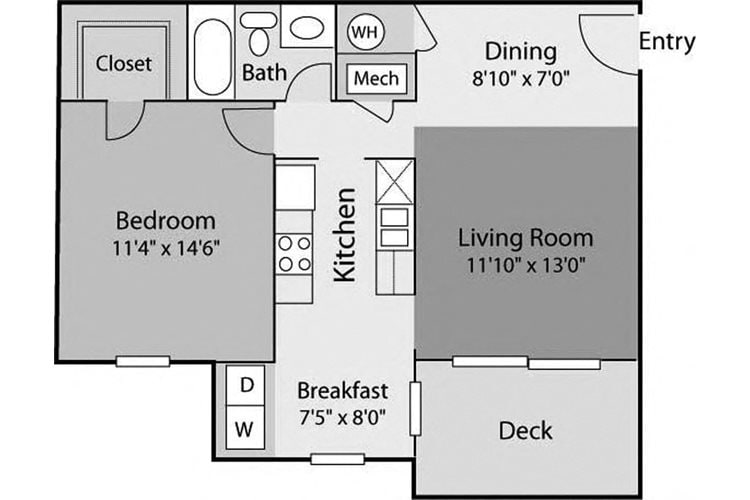 Floor Plan - Watson Renovated A1C