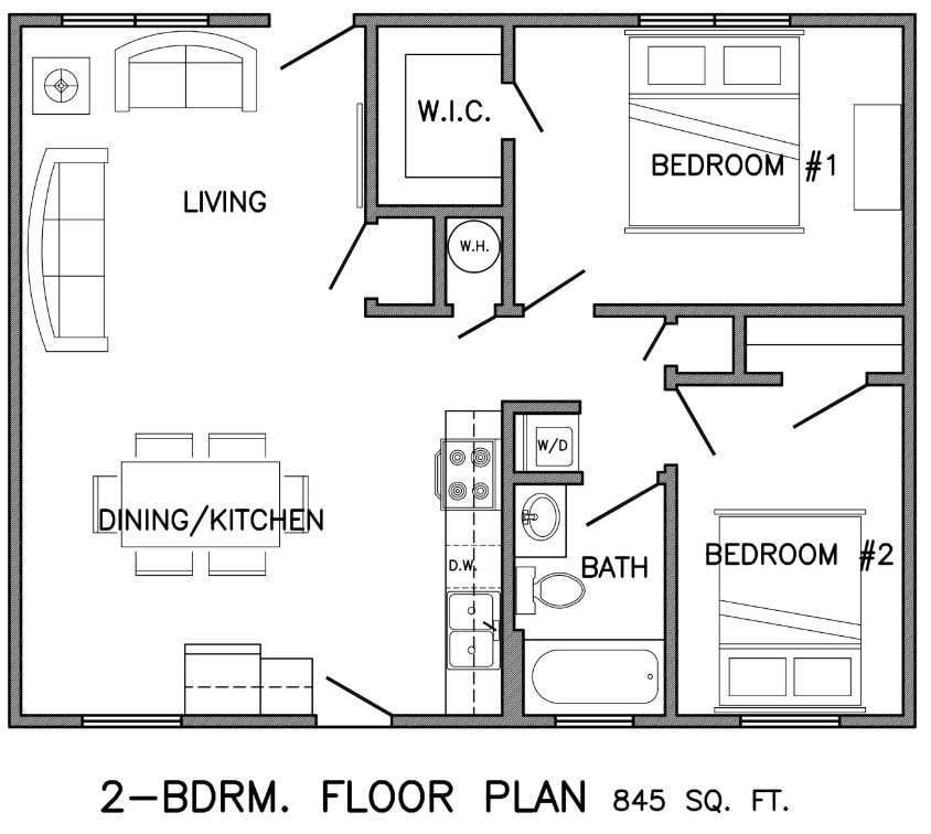 Floor Plan - 2 Bedroom
