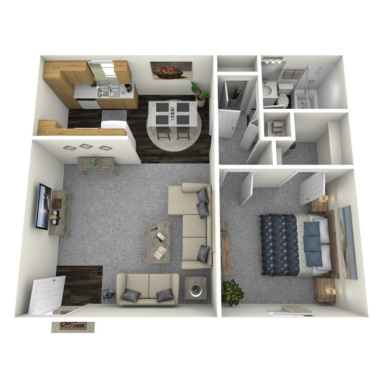 Overhead_900892.jpg - One Bedroom One Bathroom