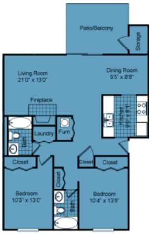 2BR/2BA - 2 bed 2 bath reno wb2x2r-Elm