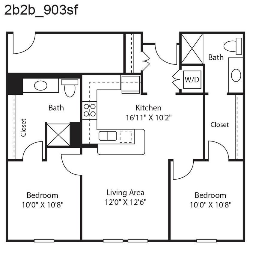 Floor Plan - 2X2 B3