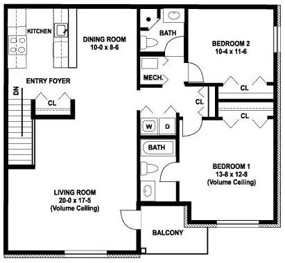 Floor Plan - The Whitney