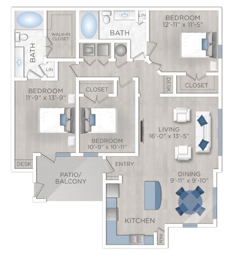 Floor Plan - Bosque (C1)