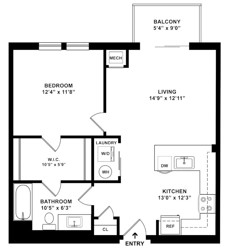 A1 Floor plan W Dimensions - A1