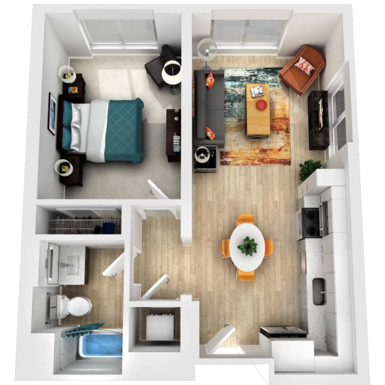 1x1_692_979528.png - 1 Bedroom 1 Bathroom 11C