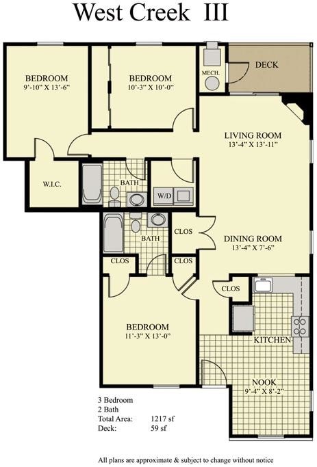 Floor Plan - Three Bedroom