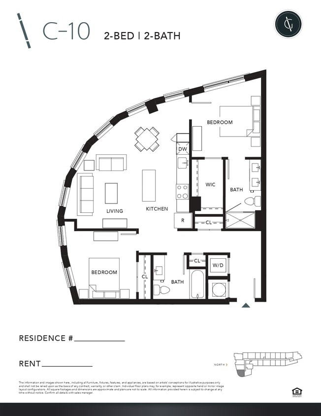 Floor Plan - Two Bedroom - C10