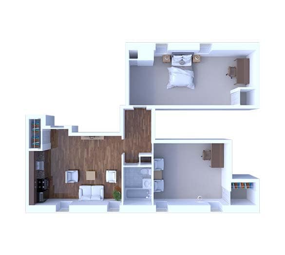 Floor Plan - 2 Bedroom Floor Plan B3