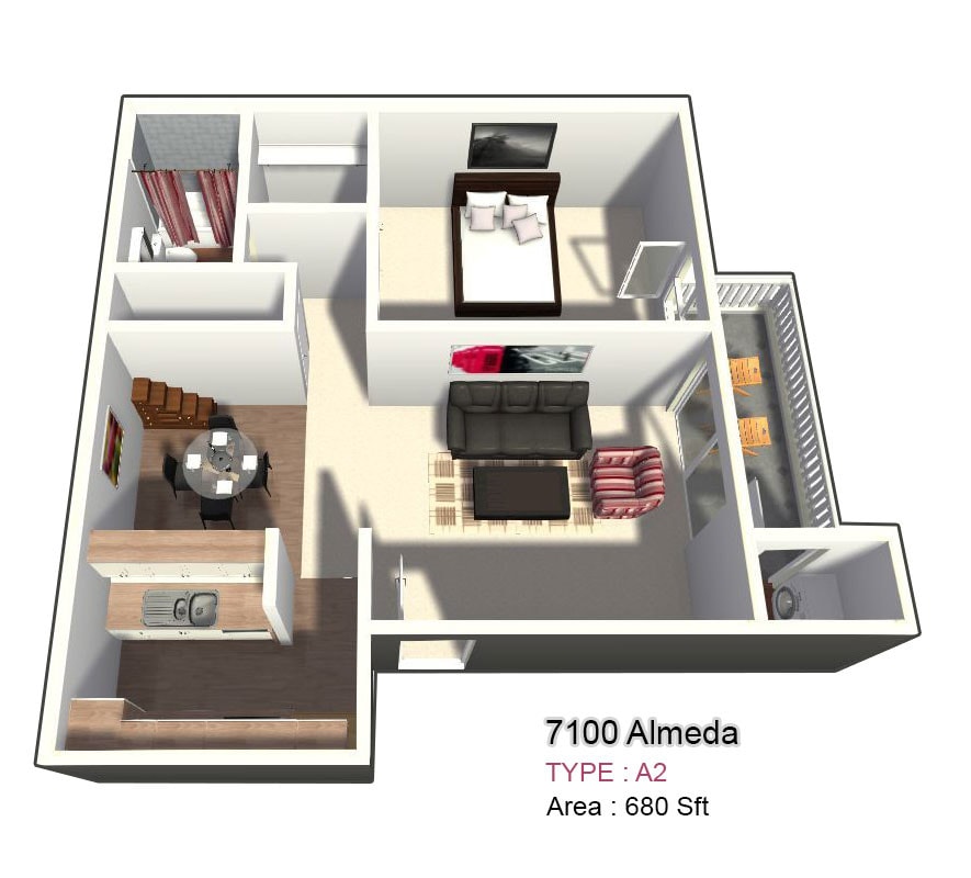 One Bedroom/One Bathroom - One Bedroom/One Bathroom