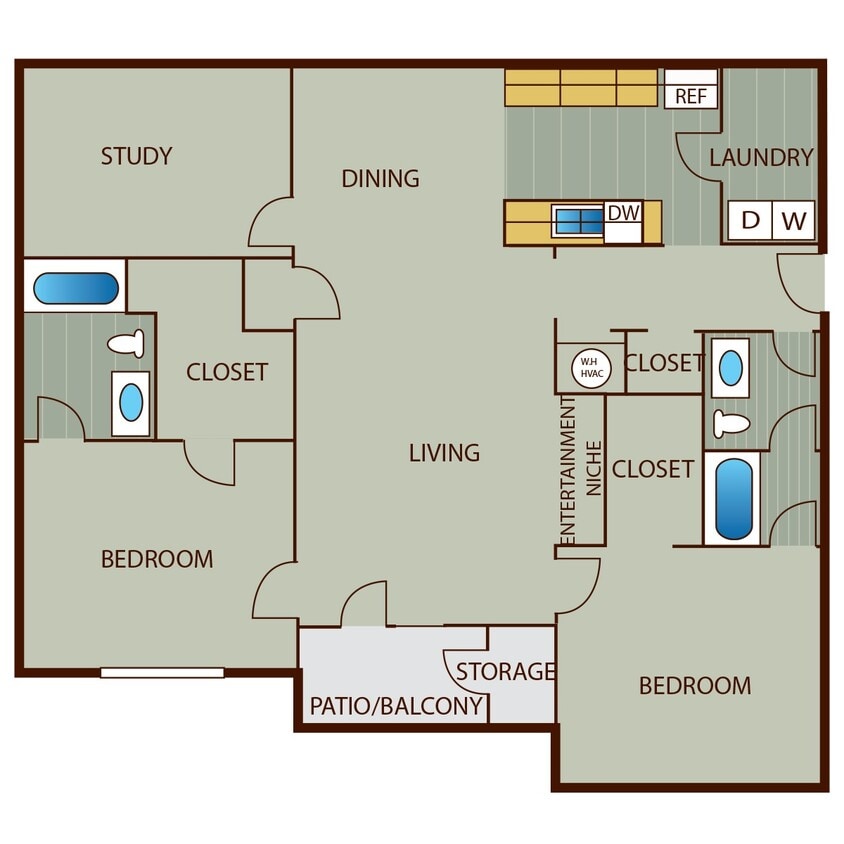 Floor Plan - 2 Bedroom