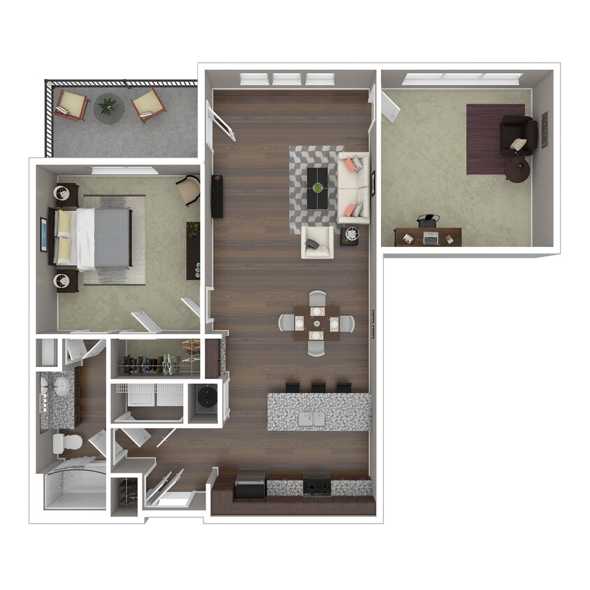 A8D 3D Floor Plan - A8D