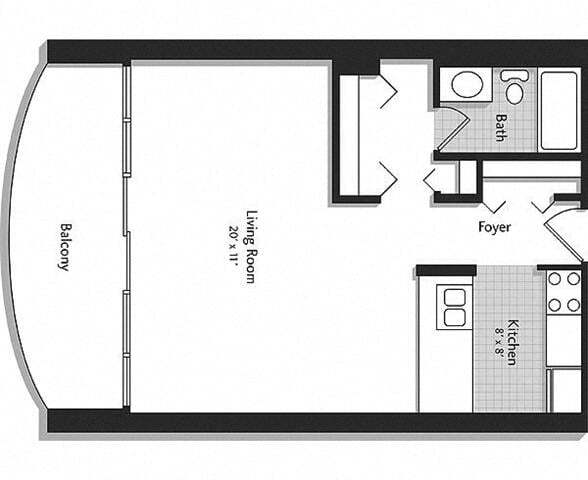 Floor Plan - SE w/ Balcony