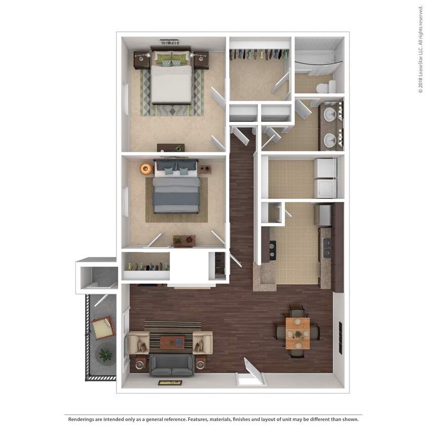 Floor Plan - 2x1