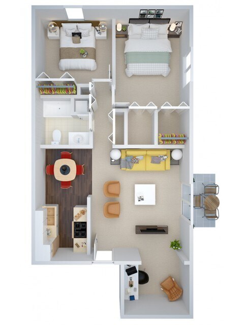 2 Bedroom with Den - 2 Bedroom with Den
