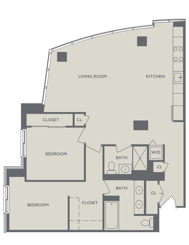 Floor Plan - Two Bedroom F