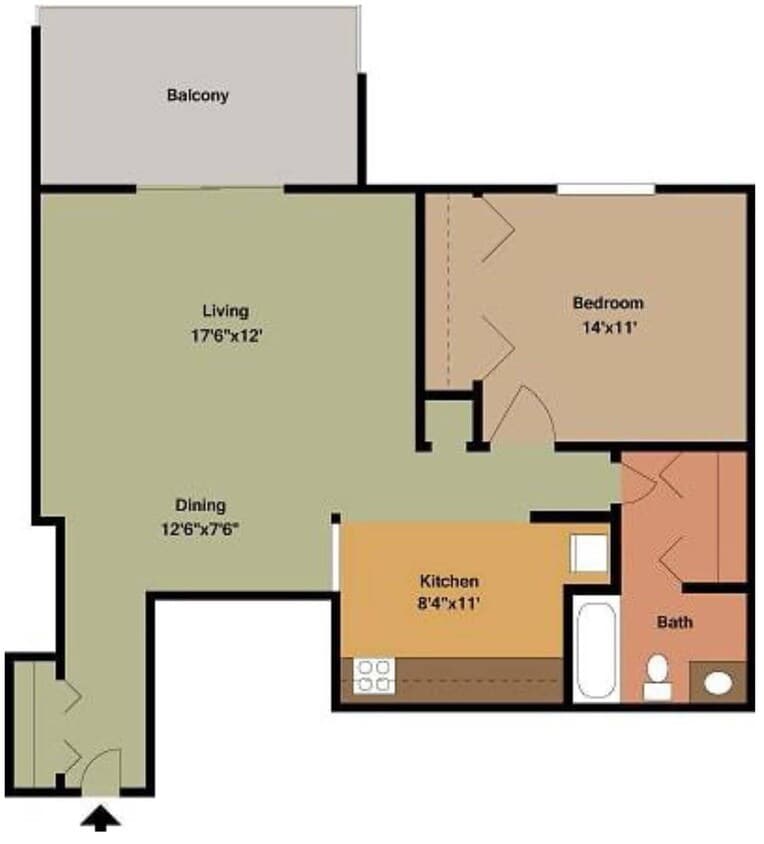 1 Bed Deluxe - 1 Bedroom, 1 Bath - Deluxe