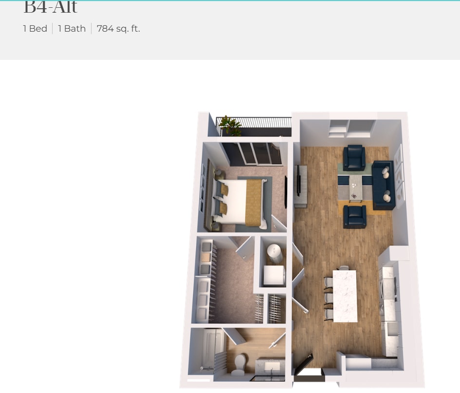 B4-Alt floor plan The James - B4-Alt
