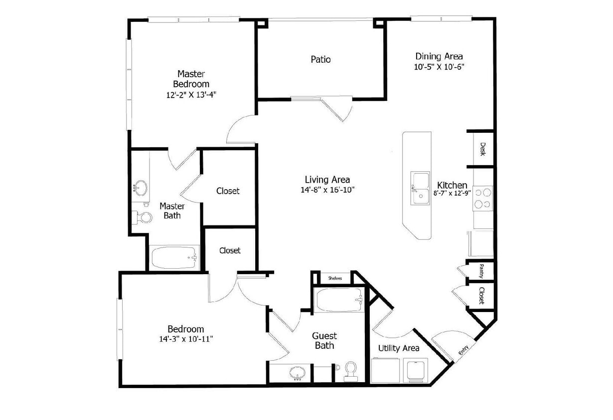 Floor Plan - Oaks 3B4