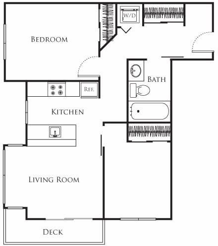 Floor Plan - Micro Two Bed - F2 617