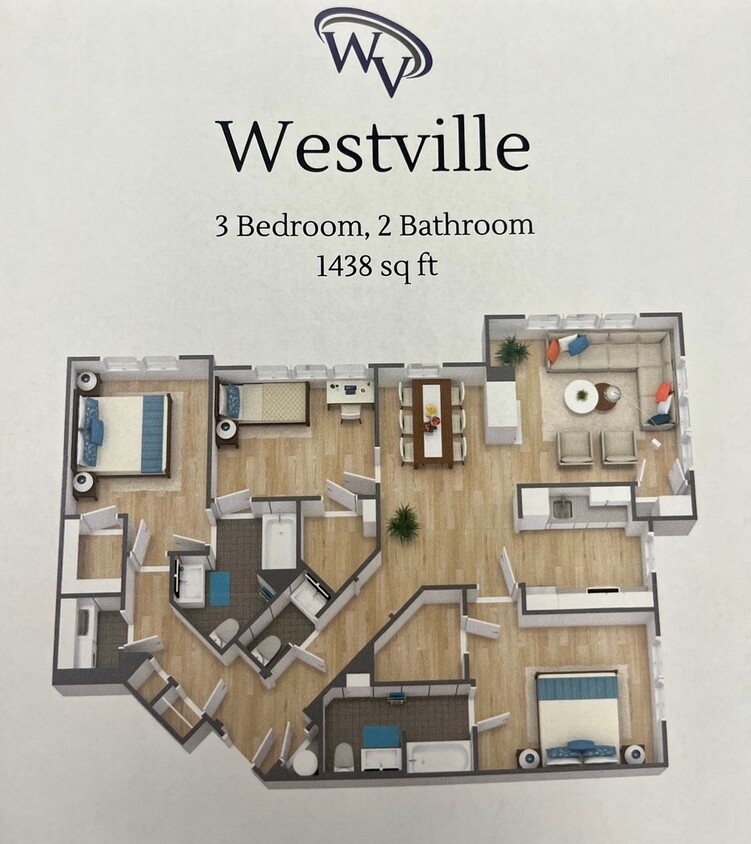 Floor Plan - C1-3x2.5 Westville