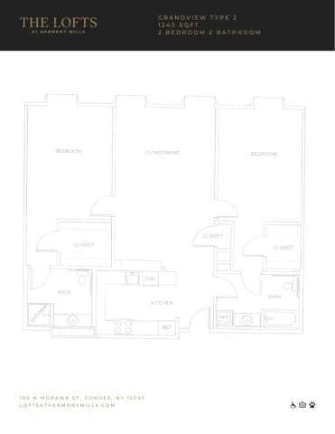 Floor Plan - Grandview L Wall - Fallsview