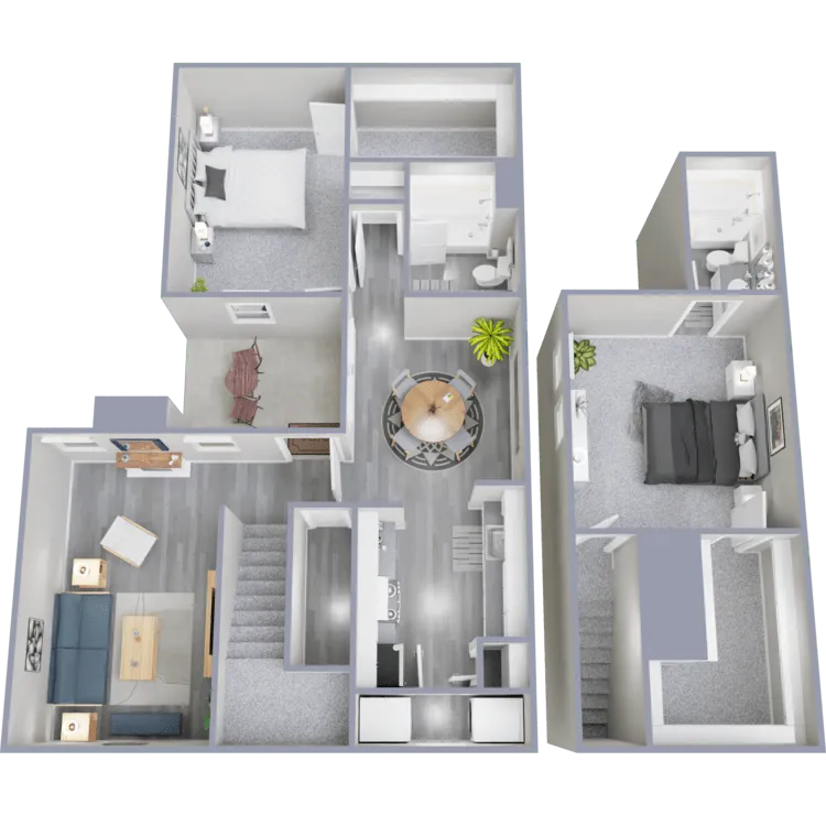 Floor Plan - 2x2 R TH
