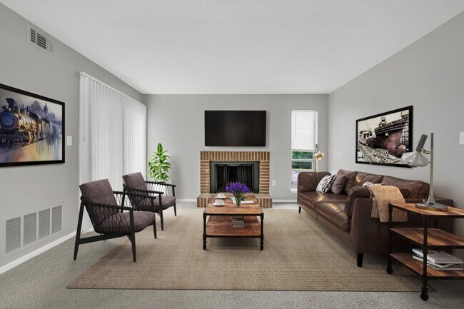 Renovated 1 Bedroom - Living - Samara East Apartments