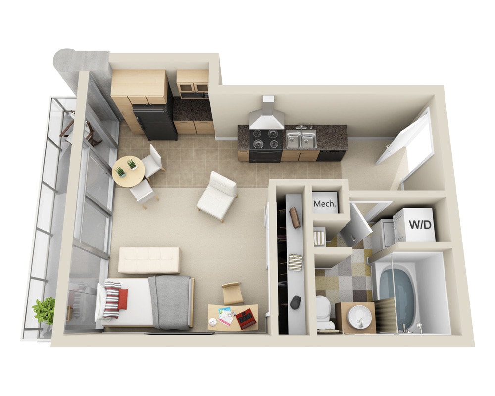 Floor Plan - Midrise E1C