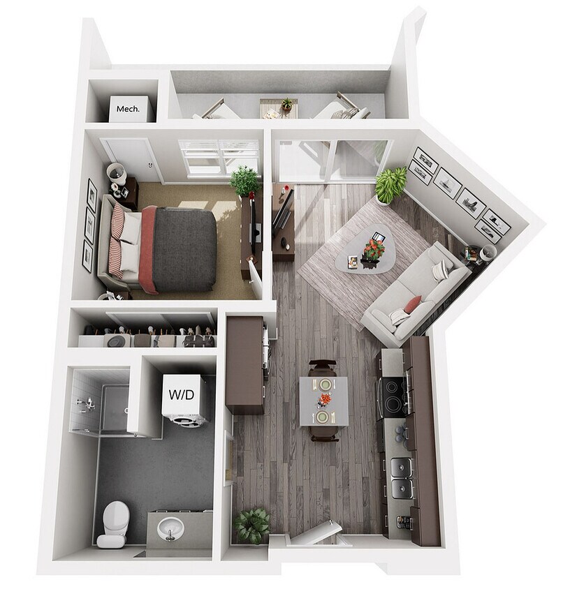 Floor Plan A4 | 22 Slate | Apartments in Madison, WI - A4