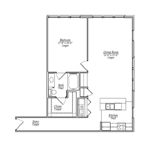 Floor Plan - B8 Two Bedroom