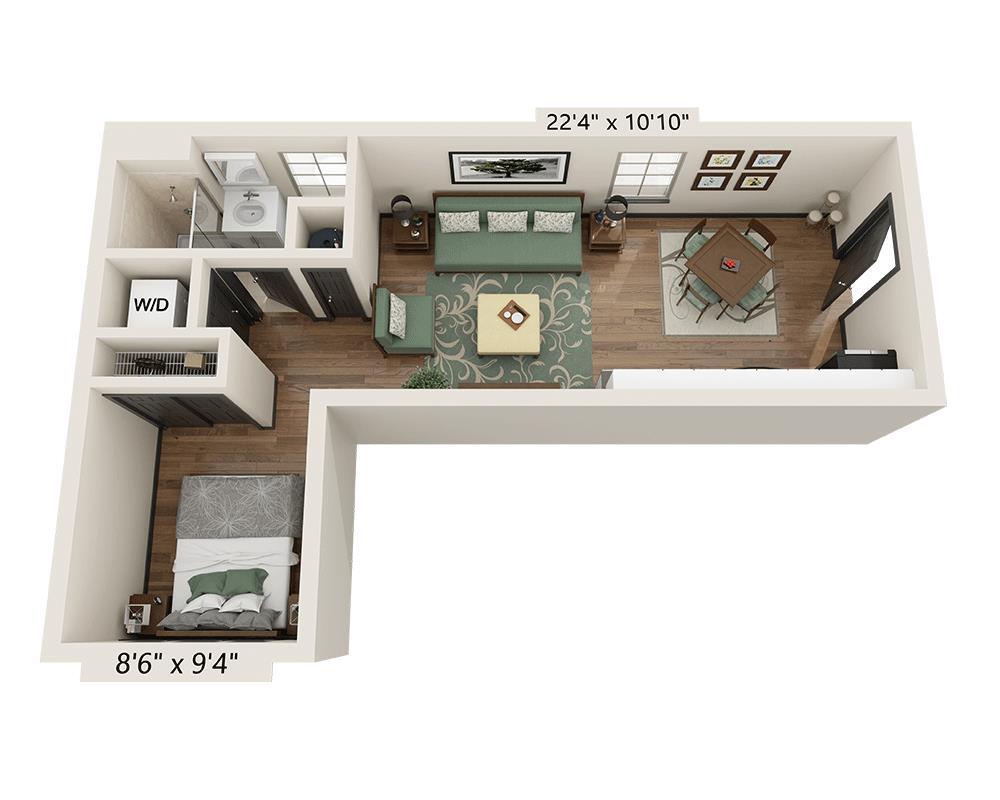 Floor Plan - Studio E1A