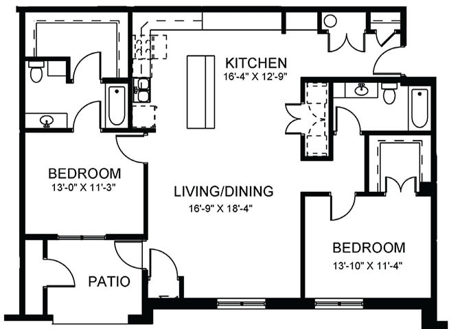 Floor Plan - The Tulip